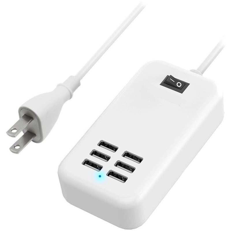 4XEM 20W 6-Port USB Power Adapter