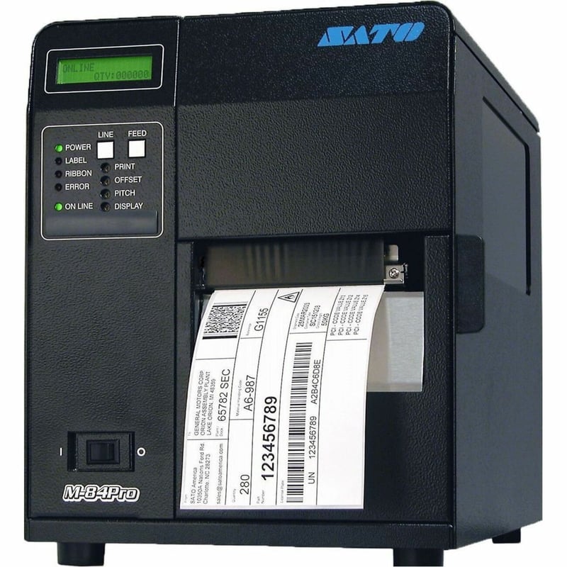 SATO M84PR LABEL PRINTER DIRECT THERMAL / THERMAL TRANSFER - Thumbnail 1