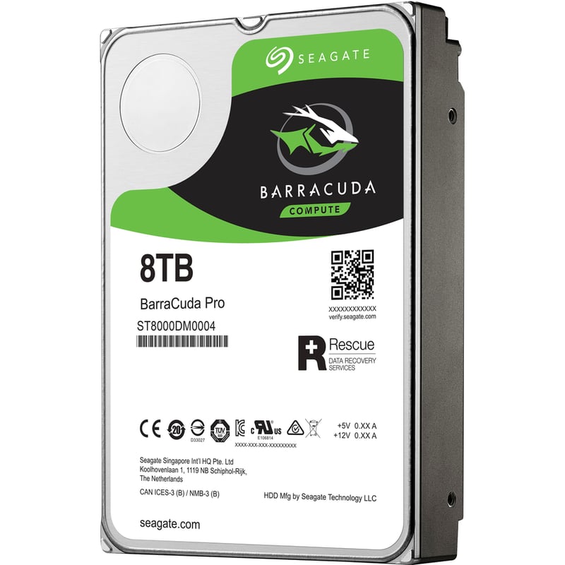 Seagate BarraCuda ST8000DM0004 8 TB Hard Drive - 3.5" Internal - SATA (SATA/600) - Thumbnail 3