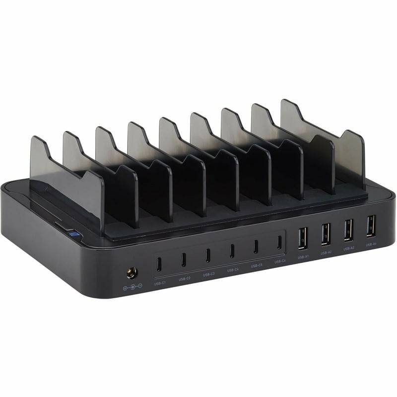 10-PORT USB CHARGING STATION W 6 USB-C 4 USB-A PORTS 120W CHARGER - Thumbnail 1