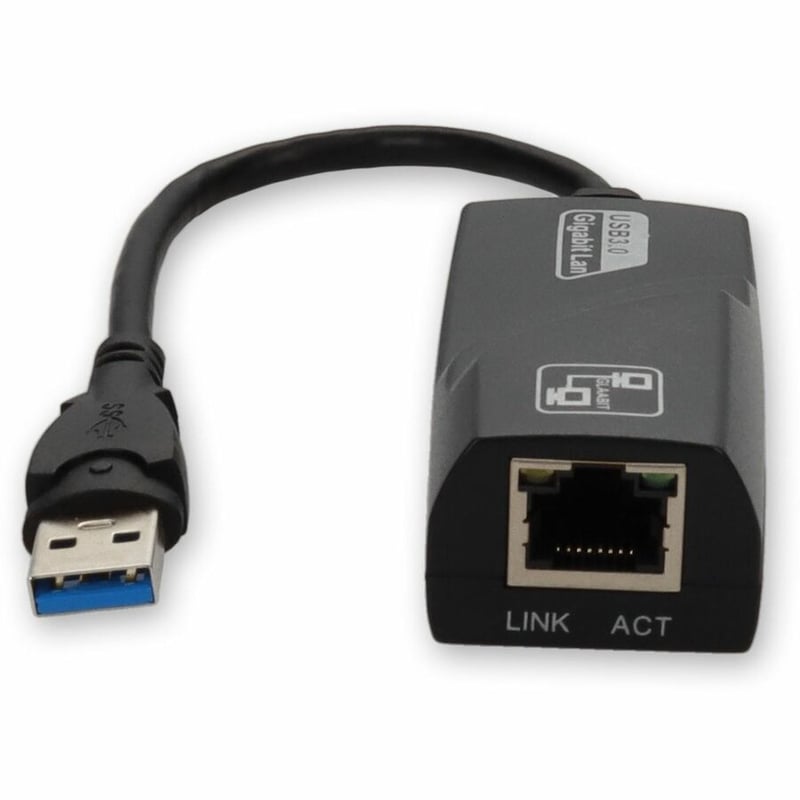 AddOn Lenovo 4X90E51405 Compatible USB 3.0 (A) Male to RJ-45 Female Black Adapter