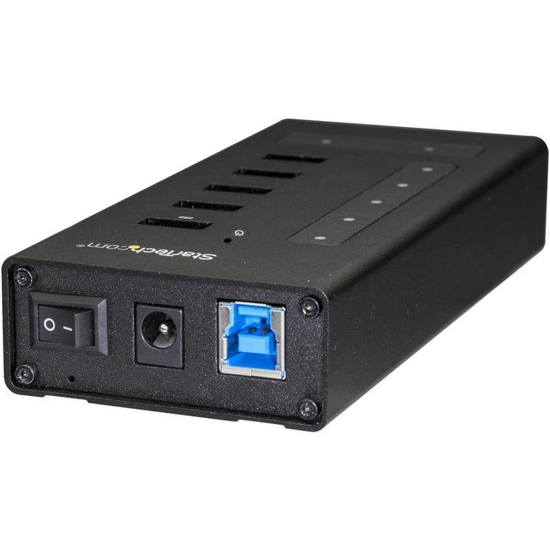 StarTech.com 7 Port USB C Hub - 2x USB-C & 5x USB-A - Mountable Metal USB 3.0 Type-C Hub - 5Gbps USB 3.2 Gen 1 - Self Powered - BC 1.2 - Thumbnail 3