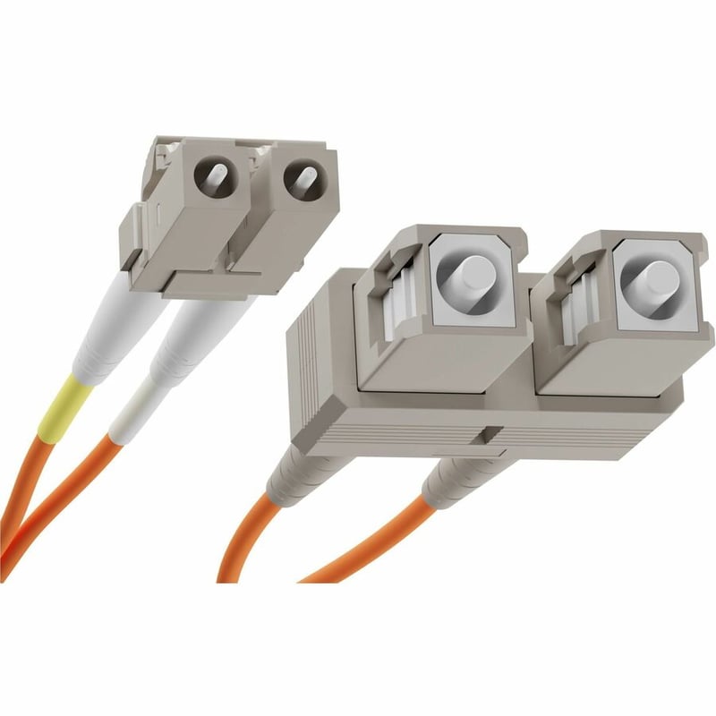 6 METER LC-SC OM1 1GIG FIBER OPTIC CABLE, ORANGE, OFNR, 62.5/125 FIBER, MULTIMOD - Thumbnail 2