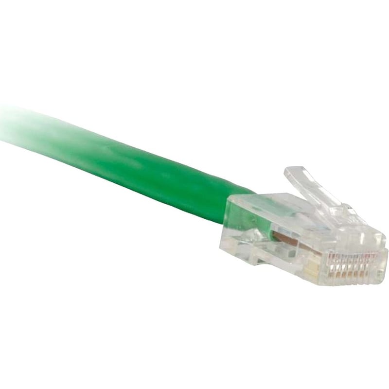 ENET Cat6 Green 5 Foot Non-Booted (No Boot) (UTP) High-Quality Network Patch Cable RJ45 to RJ45 - 5Ft