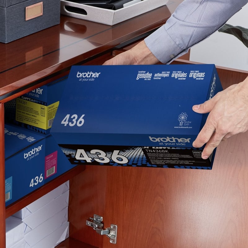 Brother TN436BK Original Laser Toner Cartridge - Black - 1 Each - Thumbnail 5