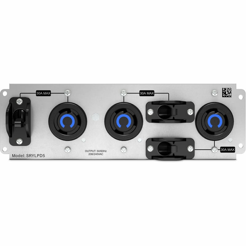 APC Backplate Kit with 3x NEMA L6-30R Outlets for Smart-UPS Modular Ultra - Thumbnail 1