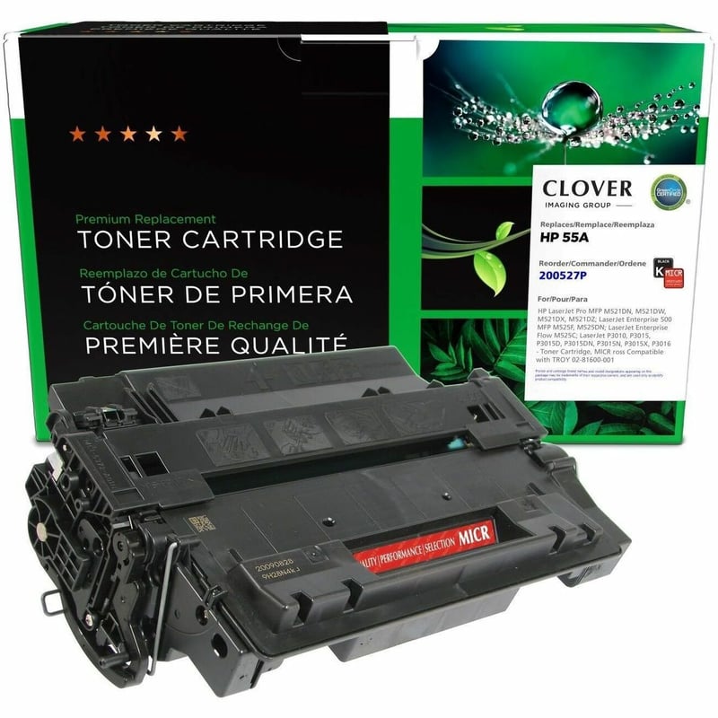 Clover Imaging Remanufactured MICR Toner Cartridge for HP CE255A, TROY 02-81600-001 - Thumbnail 1