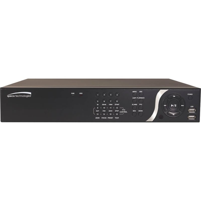 Speco 8 Channel NVR with 8 Built-In PoE+ Ports - 32 TB HDD - Thumbnail 1
