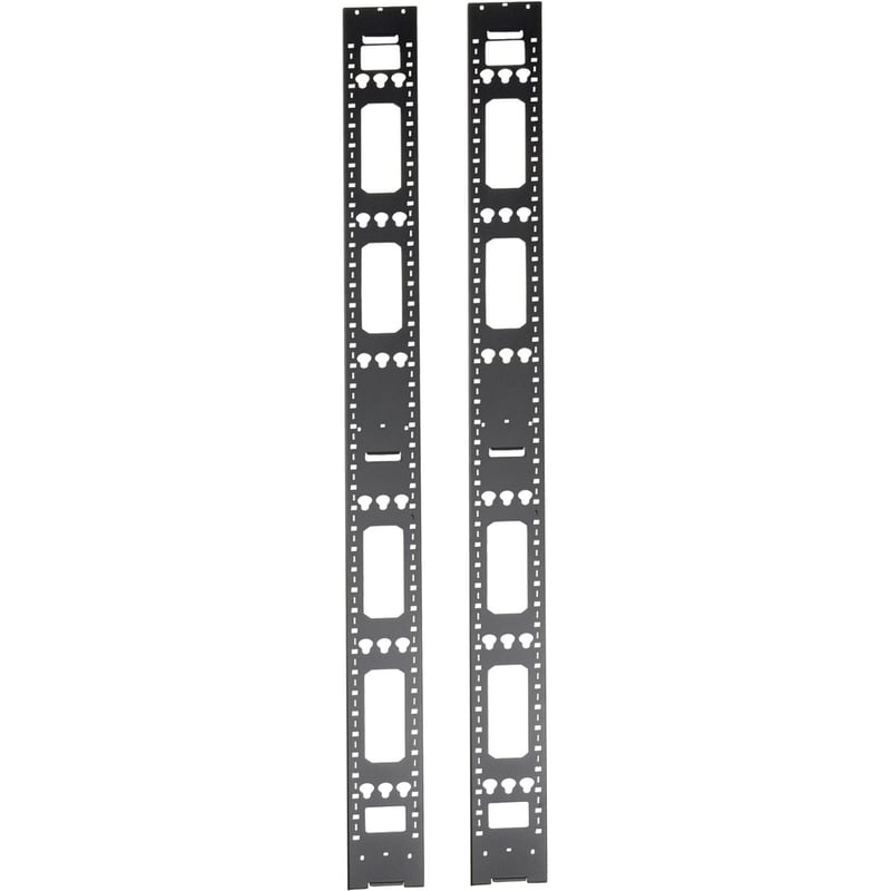 Tripp Lite by Eaton 42U Rack Enclosure Server Cabinet Vertical Cable Management Bars - Thumbnail 1