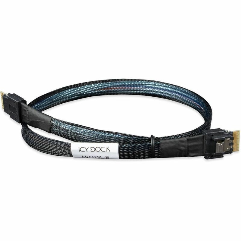 ICY DOCK SLIMSAS 4I SFF-8654 TO SLIMSAS 4I SFF-8654 CABLE - 0.5M - Thumbnail 1