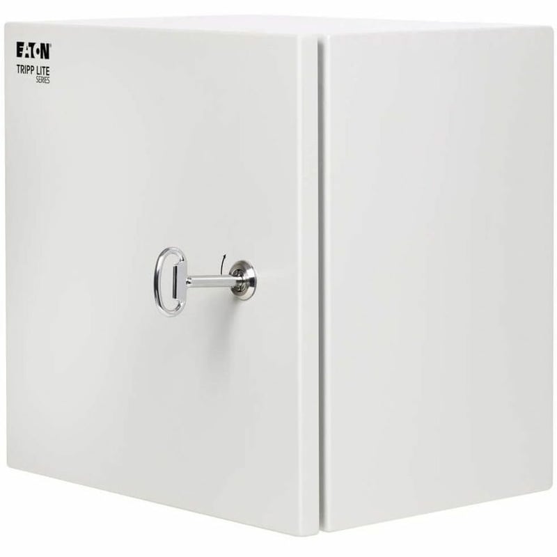 Tripp Lite by Eaton SmartRack Outdoor Industrial Enclosure with Lock - NEMA 4, Surface Mount, Metal Construction, 14 x 14 x 6 in., Gray