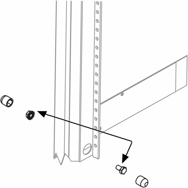 Middle Atlantic Threaded Ganging Kit for BGR and SNE Racks