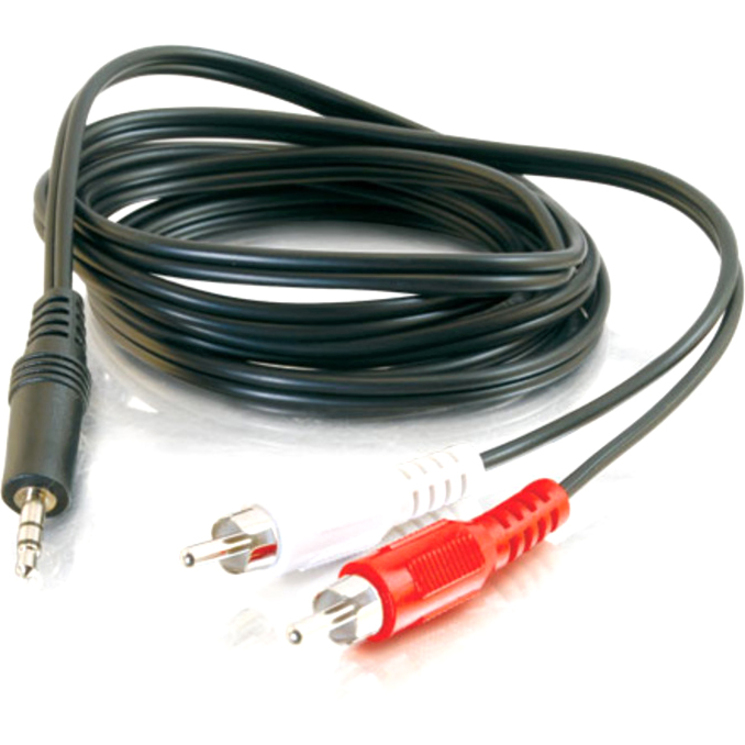 C2G 6ft Value Series One 3.5mm Stereo Male to Two RCA Stereo Male Y-Cable - Thumbnail 2