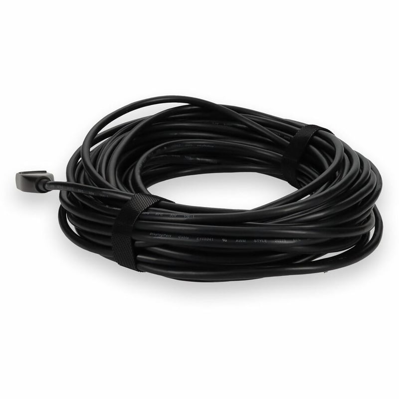AddOn 50ft DisplayPort 1.4 Male to DisplayPort 1.4 Male Black Cable For Resolution Up to 7680x4320 (8K UHD) - Thumbnail 3