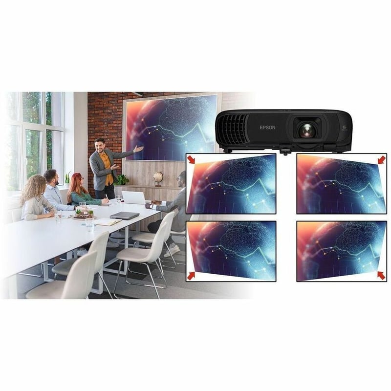 EPSON POWERLITE 1290 PROJECTOR WIFI MIRACST 4100L 1080P BLACK - Thumbnail 4