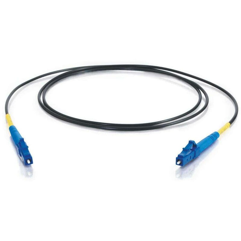 C2G-1m LC-LC 9/125 OS1 Simplex Singlemode PVC Fiber Optic Cable - Black - Thumbnail 2