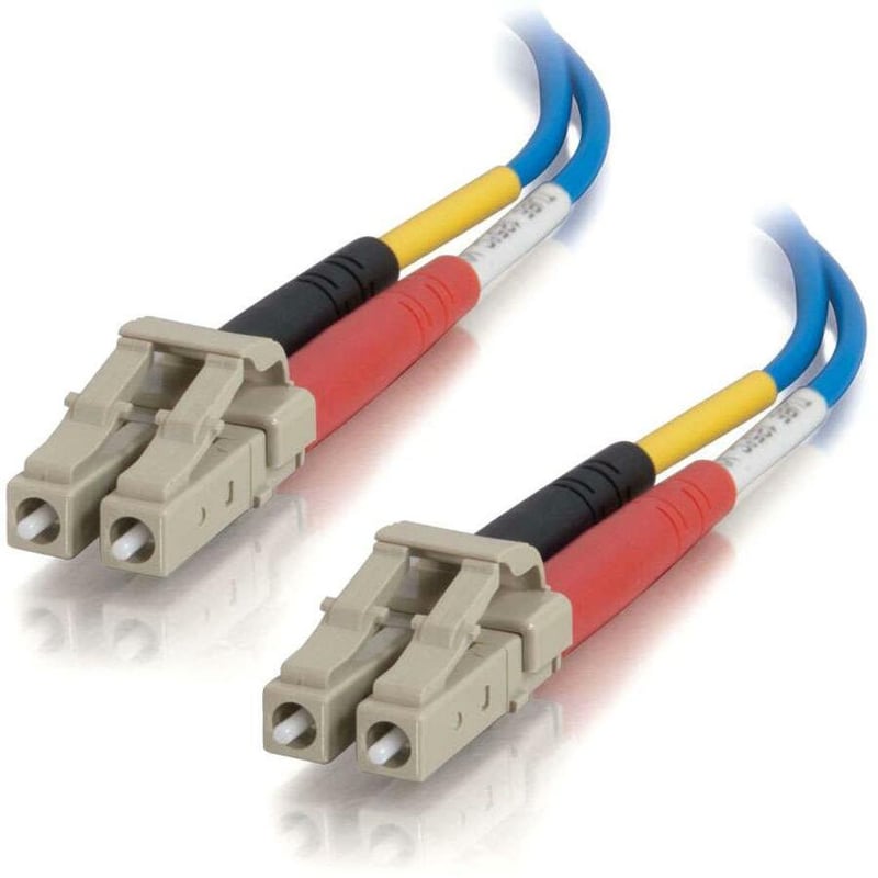 C2G-10m LC-LC 50/125 OM2 Duplex Multimode PVC Fiber Optic Cable - Blue - Thumbnail 1