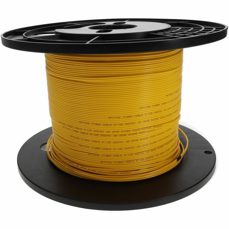 AddOn 77m LC to LC Yellow OS2 Duplex OFNR (Riser-Rated) SMF Fiber Patch Cable - Thumbnail 4