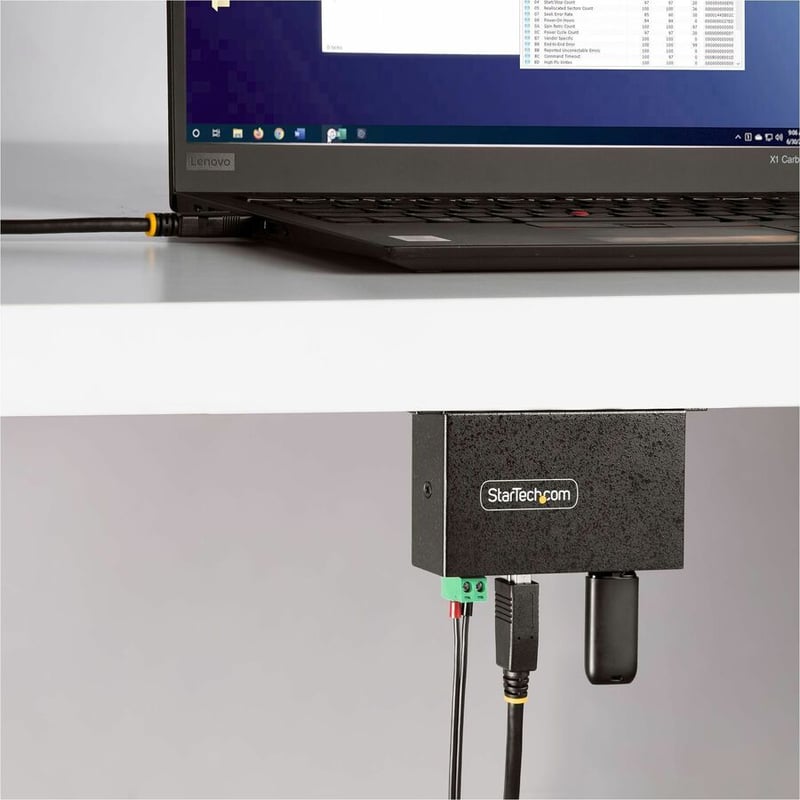 StarTech.com 4-Port Managed USB Hub, Heavy Duty Metal Industrial Housing, ESD & Surge Protection, Wall/Desk/Din-Rail Mountable, USB 5Gbps - Thumbnail 3
