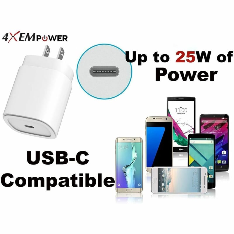 4XEM 25W USB-C Charging Kit compatible for iPhone 15 and iPhone 15 Plus - Thumbnail 4
