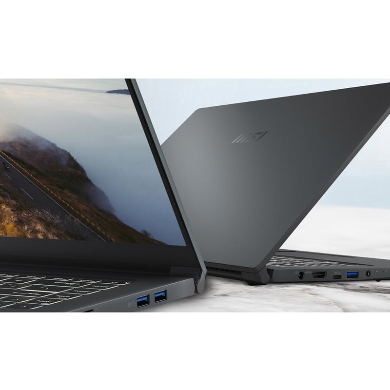 MSI Modern 15 Modern 15 A5M-072 15.6" Rugged Notebook - Full HD - 1920 x 1080 - AMD Ryzen 7 5700U 1.80 GHz - 8 GB Total RAM - 512 GB SSD - Carbon Gray - Thumbnail 4