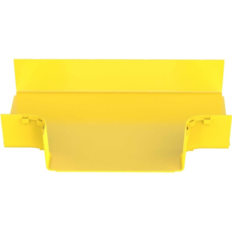 Panduit FiberRunner Horizontal Tee, 12x4, Yellow - Thumbnail 2