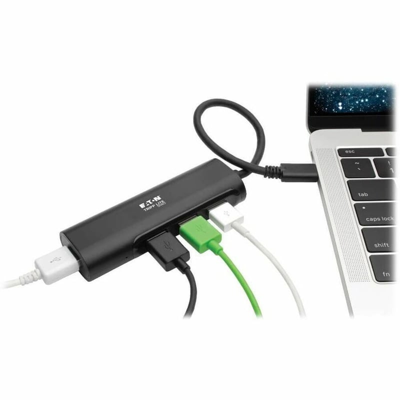 Tripp Lite by Eaton USB C Hub 4-Port w/ 4x USB-A Portable Compact USB Type C, USB-C USB Type C - Thumbnail 2