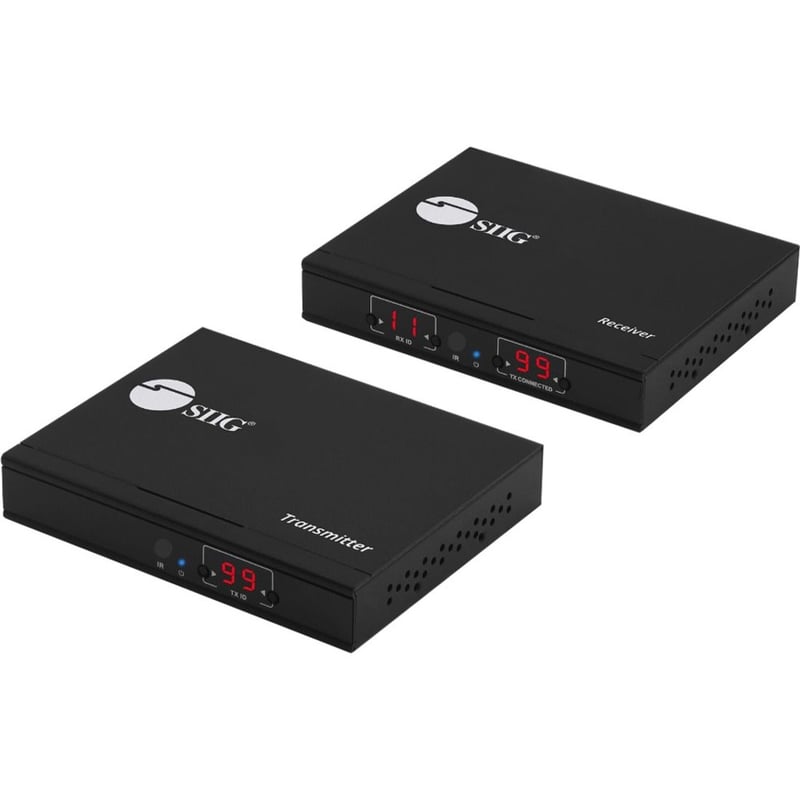 SIIG HDMI 2.0 4K60Hz Over IP Extender / Matrix with IR - Kit - Thumbnail 1