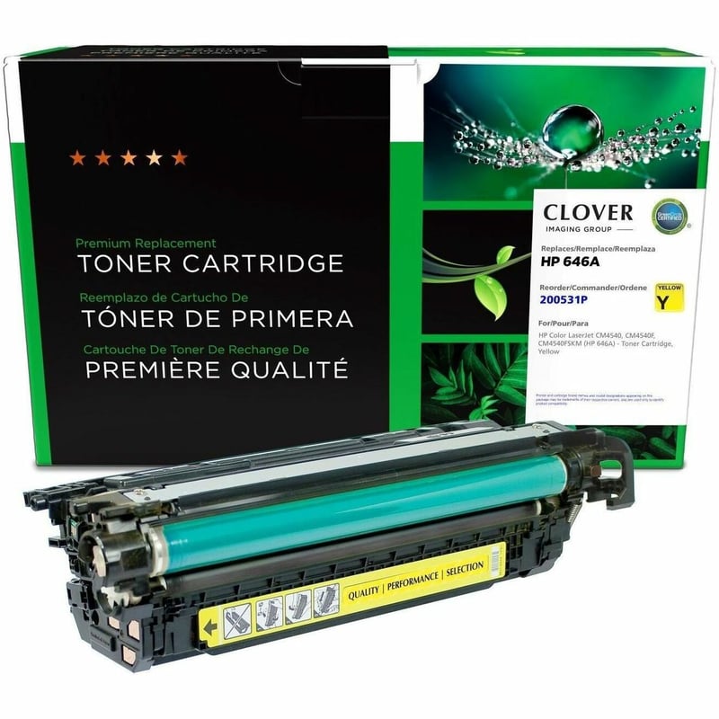 Clover Imaging Remanufactured Yellow Toner Cartridge for HP 646A (CF032A) - Thumbnail 1