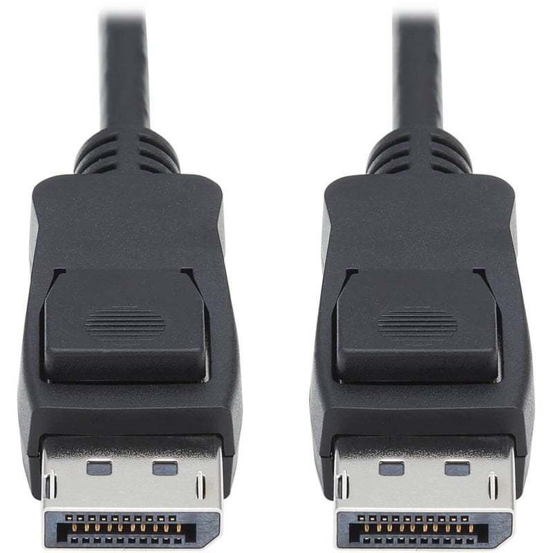 Eaton Tripp Lite Series DisplayPort 1.4 Cable with Latching Connectors, 8K (M/M), Black, 10 ft. (3.1m) - Thumbnail 1