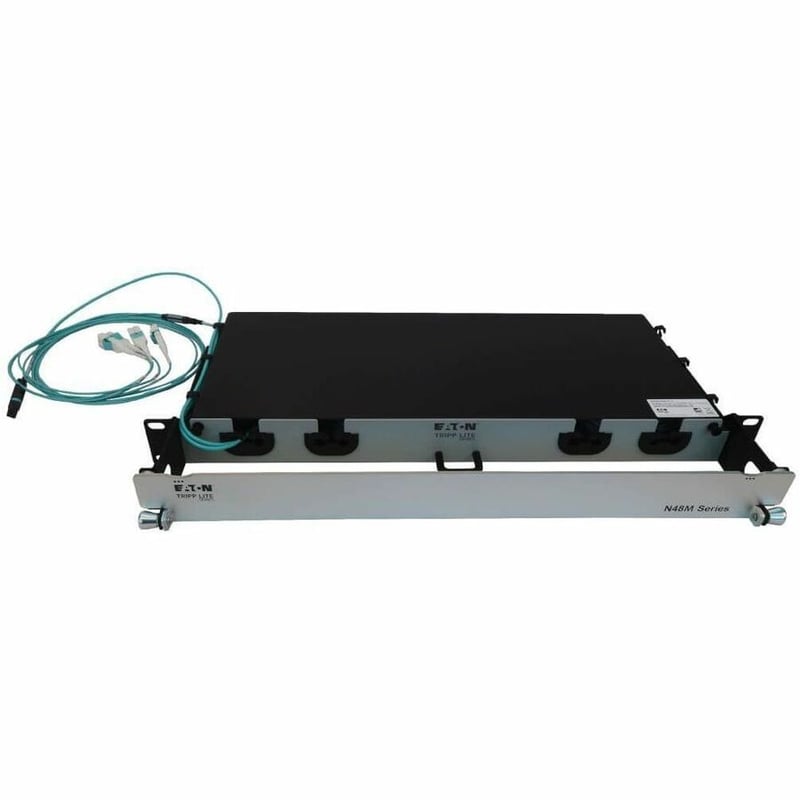 Eaton Tripp Lite Series Preloaded Fiber Panel, 1U - 4x (12F MTP/MPO-PC to 4x LC Duplex F/M) 8F Trunk Cables, OM4 Multimode, 10 m (32.8 ft.) - Thumbnail 5