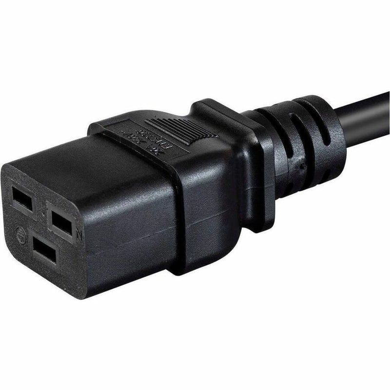 MONOPRICE POWER CORD - IEC 60320 C14 TO IEC 60320 C19 14AWG 15A/1875W SJT 100-25 - Thumbnail 4
