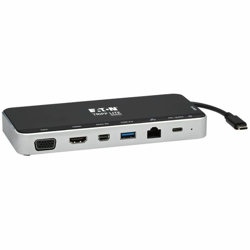 Tripp Lite by Eaton USB Dock Triple Display - 4K HDMI & mDP VGA USB 3.x (5Gbps) USB-A/C Hub GbE 60W PD Charging - Thumbnail 5