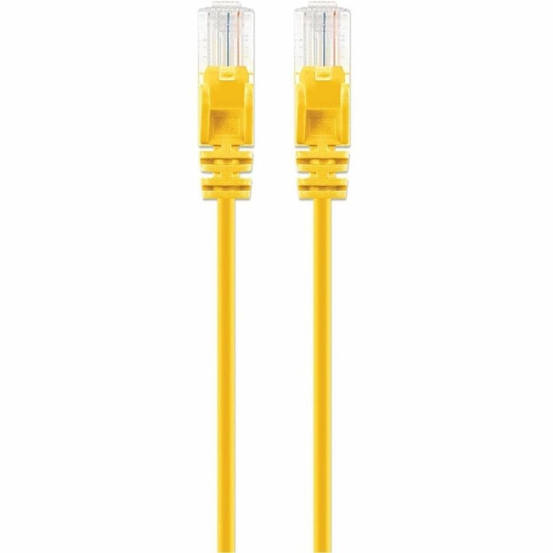 CAT6 U/UTP SLIM NETWORK PATCH CABLE, 7 FT., YELLOW - Thumbnail 2