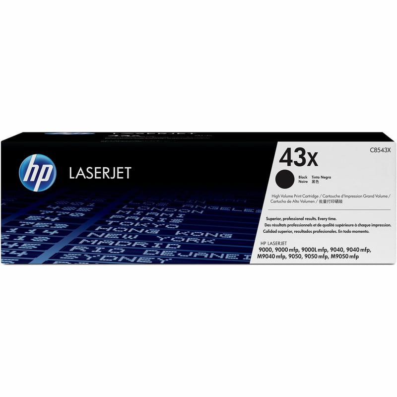 HP 43X (C8543X) Original Laser Toner Cartridge - Single Pack - Black - 1 Each - Thumbnail 1