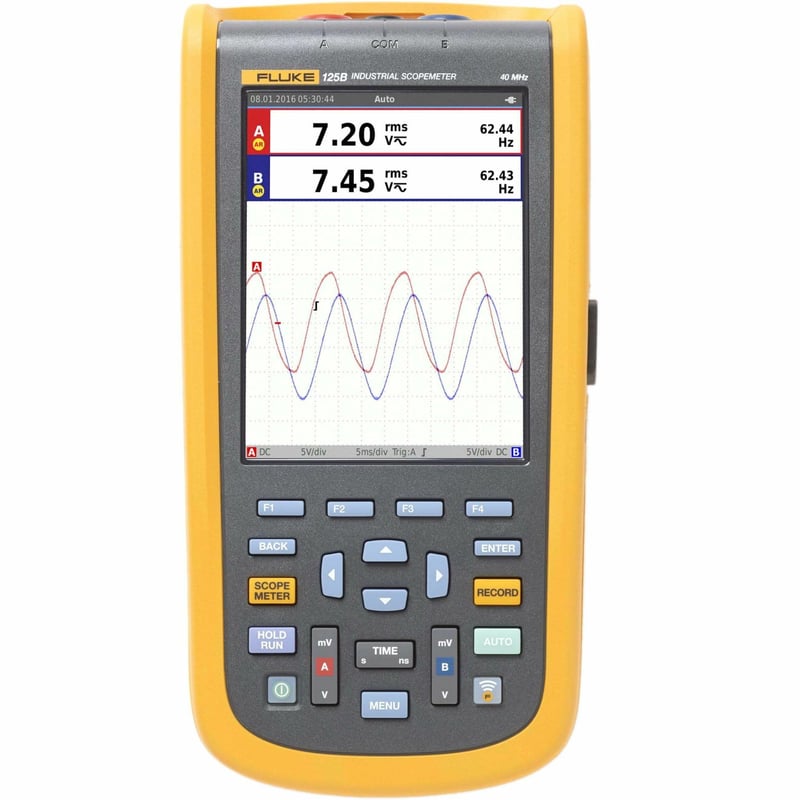 Fluke 120B Series Industrial ScopeMeter handheld Oscilloscopes - Thumbnail 1