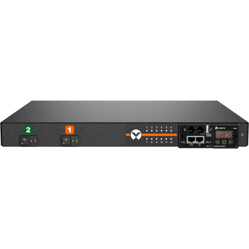 Vertiv Geist Switched Rack PDU - 1U Rack| 30A| 5-20R| L5-30P| Horizontal PDU - Thumbnail 1