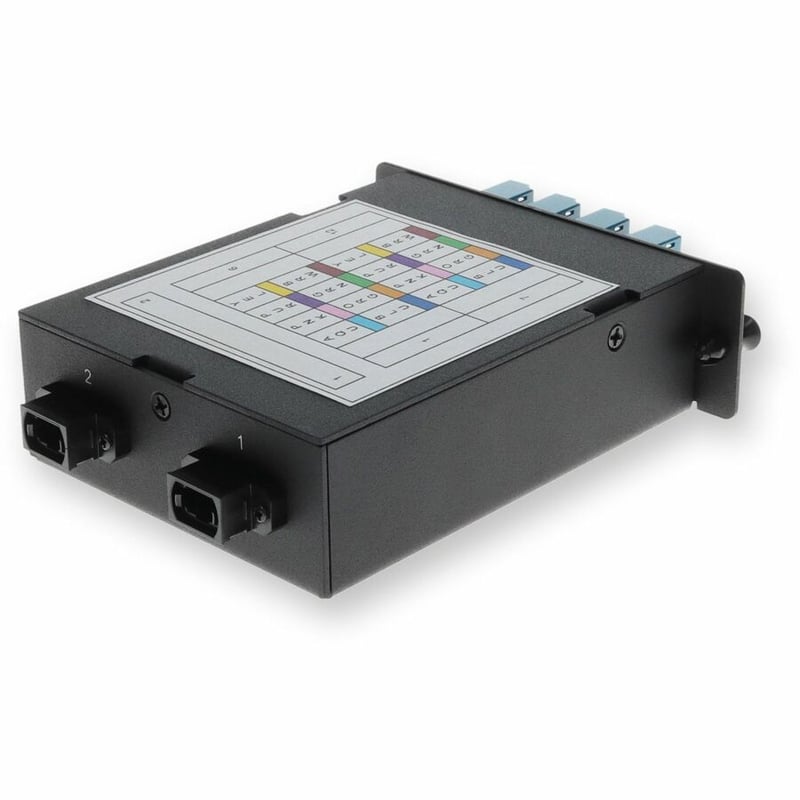 AddOn 4-Bay Cassette 2x 12-Fiber MPO In, 8 LC Duplex Out, Single-mode Duplex OS2 - Thumbnail 5