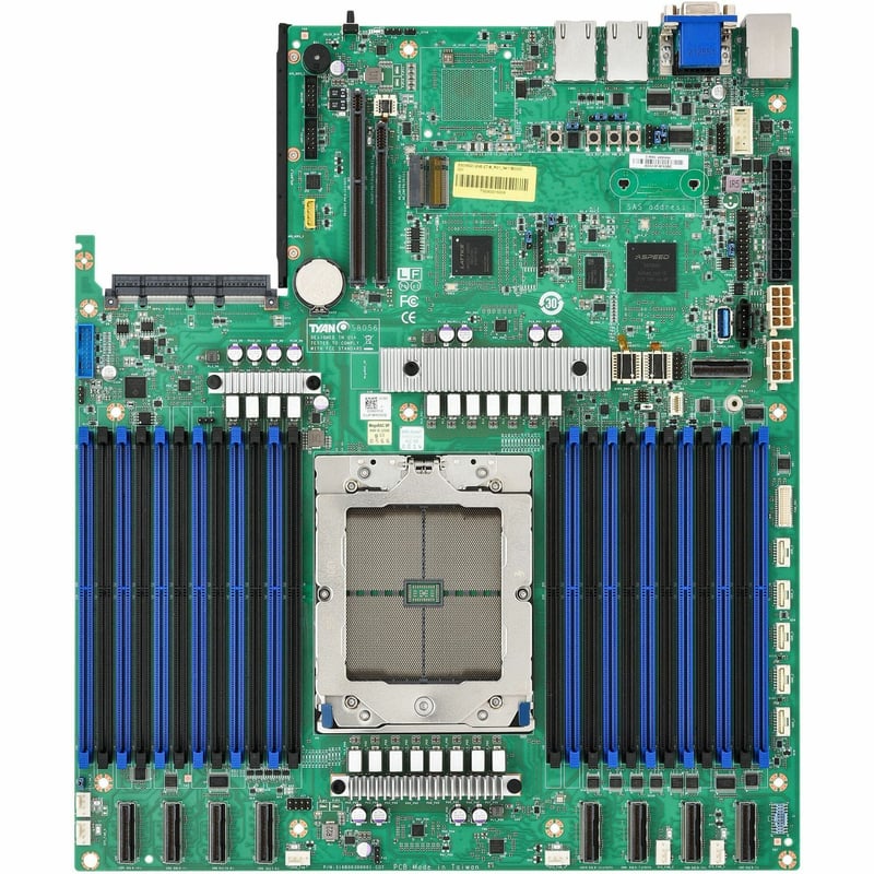 Mitac Tomcat CX S8056 Server Motherboard - AMD Chipset - Socket SP5 LGA-6096 - Proprietary Form Factor - Thumbnail 1
