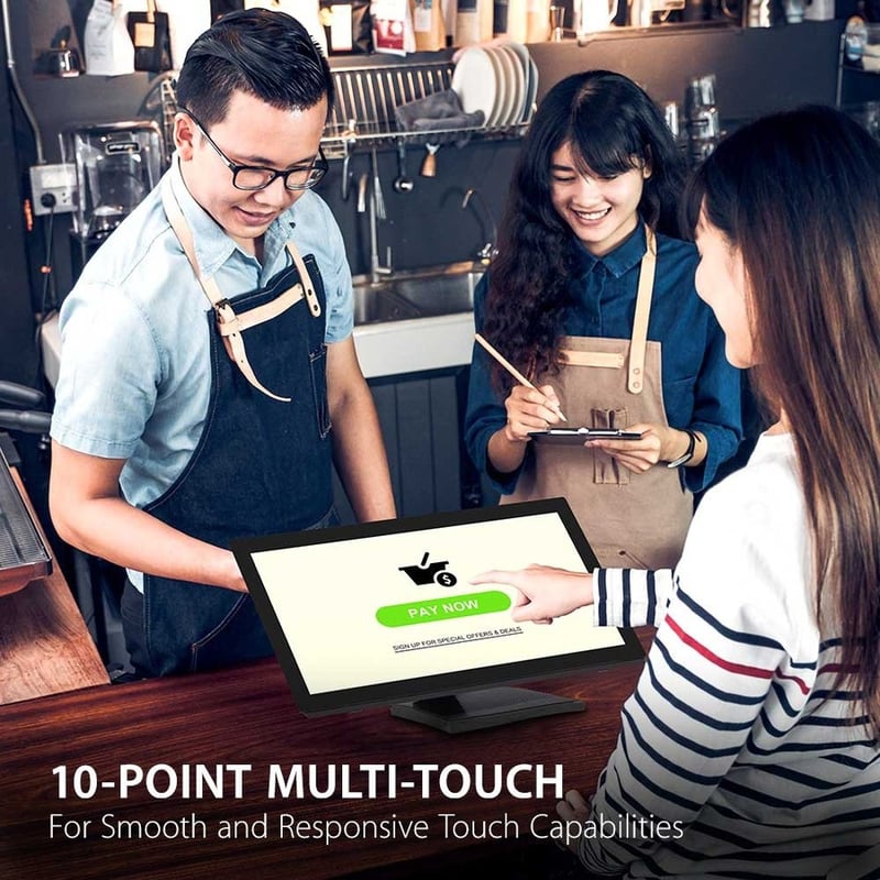 ViewSonic TD2760 27 Inch 1080p 10-Point Multi Touch Screen Monitor with Advanced Ergonomics RS232 HDMI and DisplayPort - Thumbnail 2