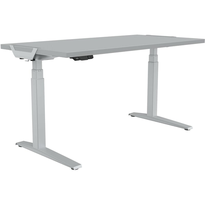 Fellowes High Pressure Laminate Desktop Gray - 60"x30" - Thumbnail 2