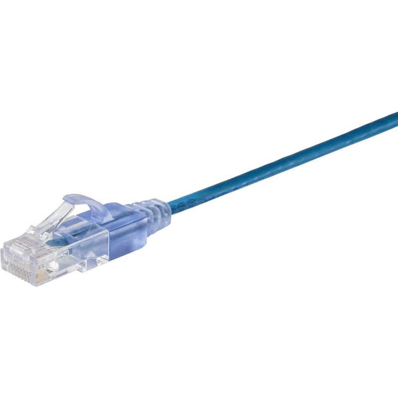 SLIM CAT6A PATCH CABLE,5-PACK_14FT BLUE - Thumbnail 2