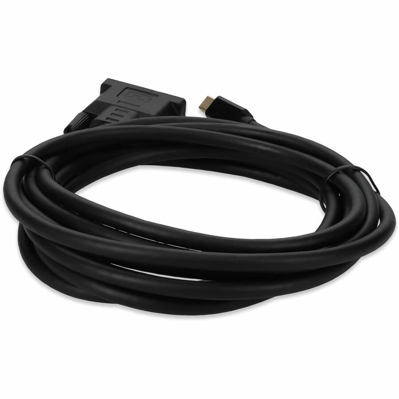 AddOn 10ft (3.1m) Mini-DisplayPort Male to DVI-D (24+1pin) Male Black Adapter Cable, up to 1080P, 60Hz - Thumbnail 4
