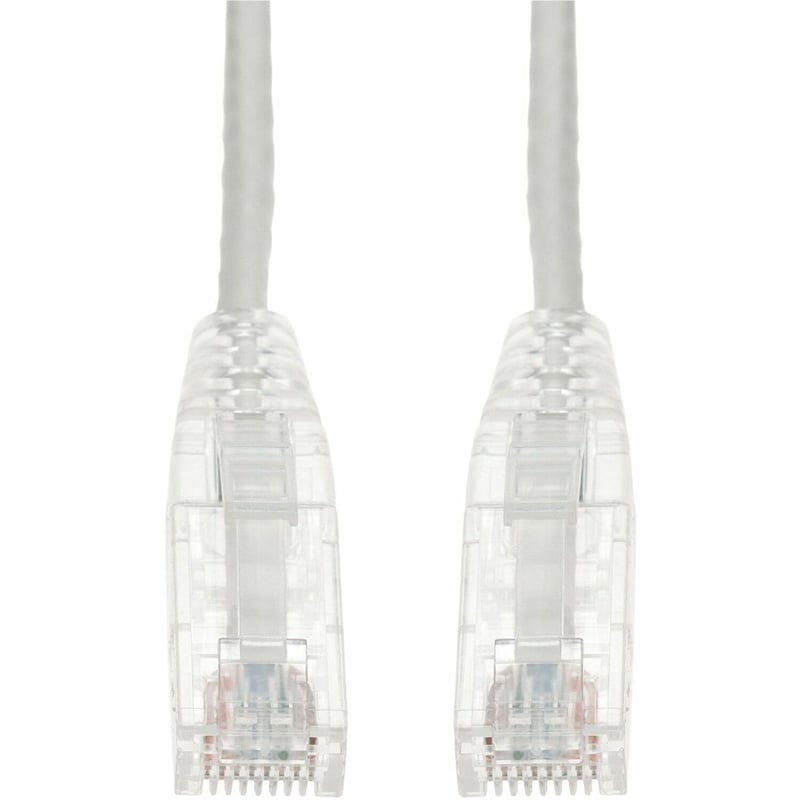 AddOn 25ft White CAT 6 Slim PVC Ethernet Cable Snagless Clear-Claw RJ-45 M/M - Thumbnail 1
