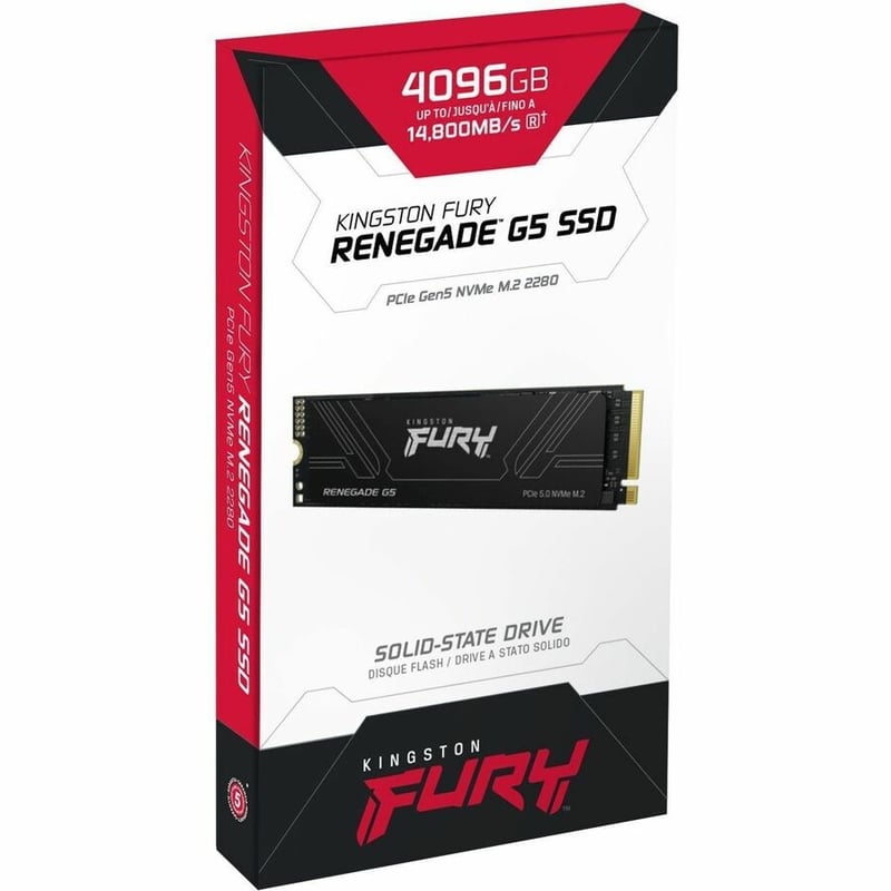 4096GB KINGSTON FURY RENEGADE G5 PCIE 5.0 M.2 NVME SSD - Thumbnail 4