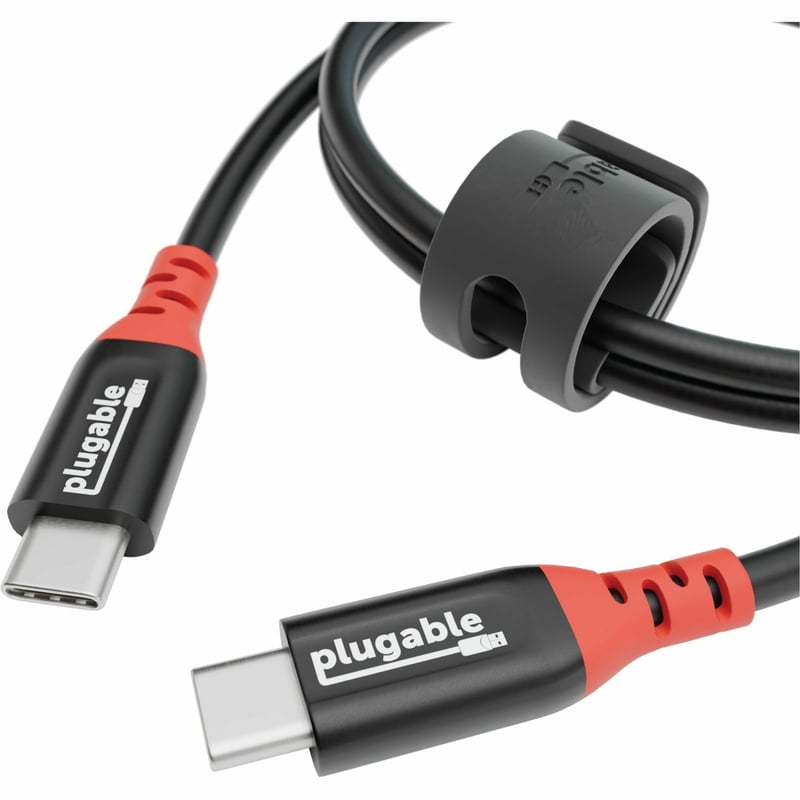 PLUGABLE USB-C CHARGING CABLE 240W WITH DATA BLOCKING 1 METER - Thumbnail 1