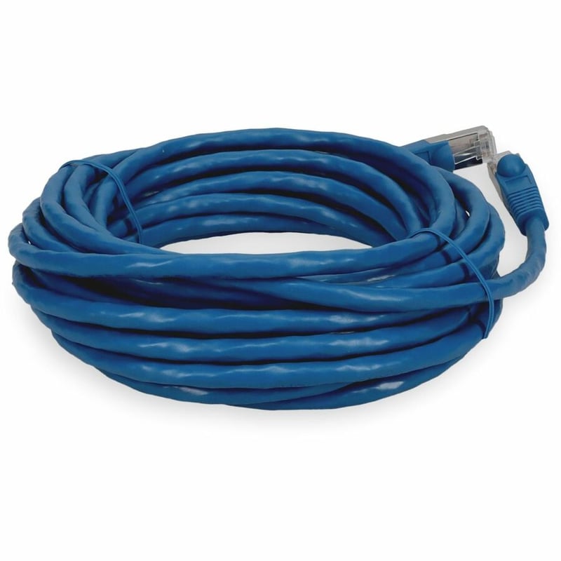 AddOn 15ft Blue CAT 7 Shielded (S/FTP) PVC Ethernet Cable Snagless Bubble Boot RJ-45 M/M - Thumbnail 5