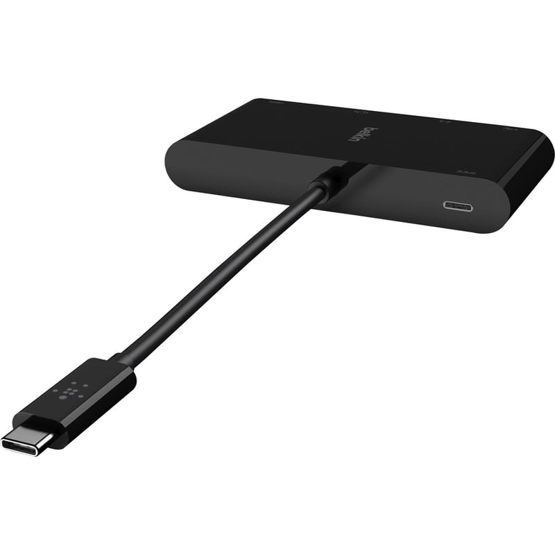Belkin USB-C Multiport Adapter, USB-C to HDMI - USB A 3.0 - VGA, up to 100W Power Delivery, up 4k Resolution - Thumbnail 2