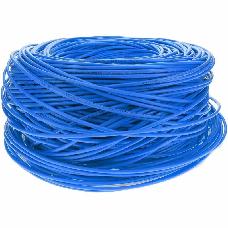 AddOn 1000ft Non-Terminated Blue Cat6 STP PVC Copper Patch Cable - Thumbnail 5