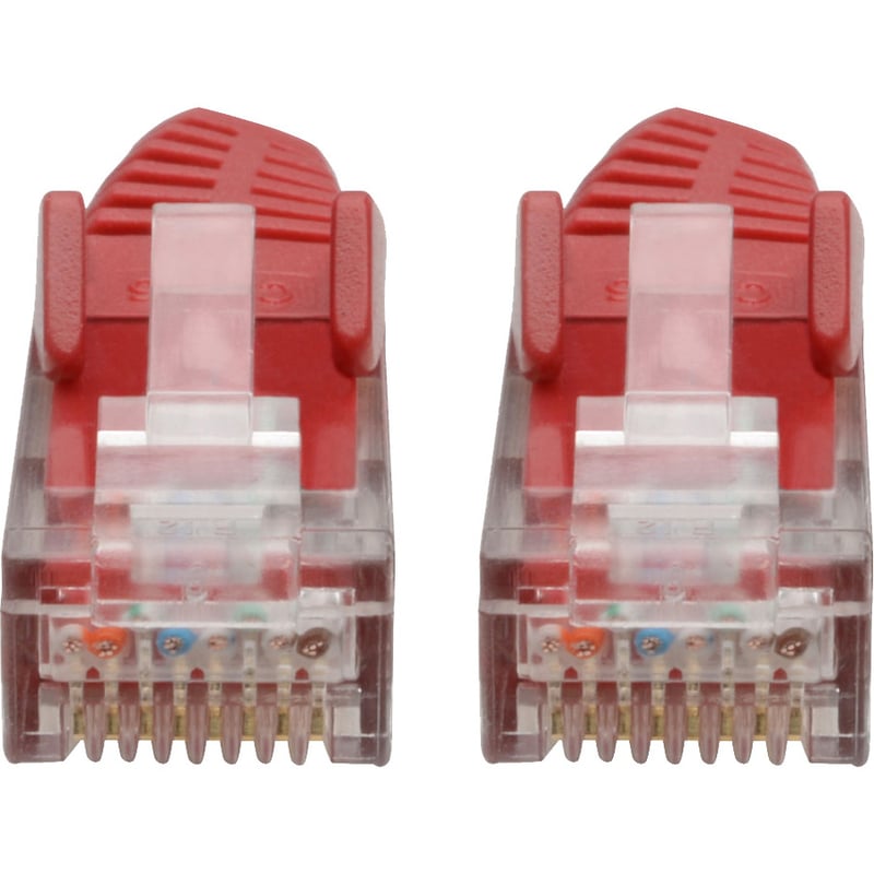 Eaton Tripp Lite Series Cat6 Gigabit Snagless Molded (UTP) Ethernet Cable (RJ45 M/M), PoE, Red, 6-in. (15.24 cm) - Thumbnail 3